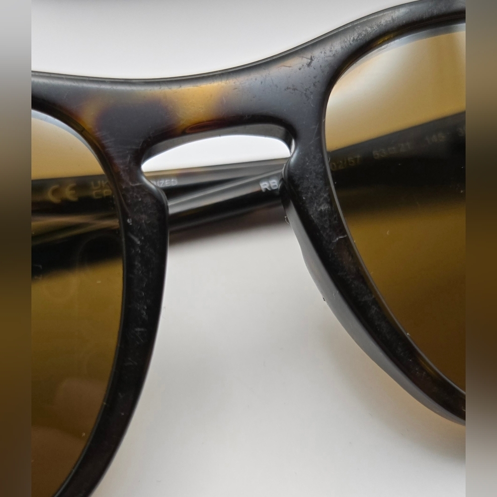 Ray-Ban Havana Polarized Tortoise Shell Sunglasses RB2210 902/57 53-21 - Picture 16 of 16